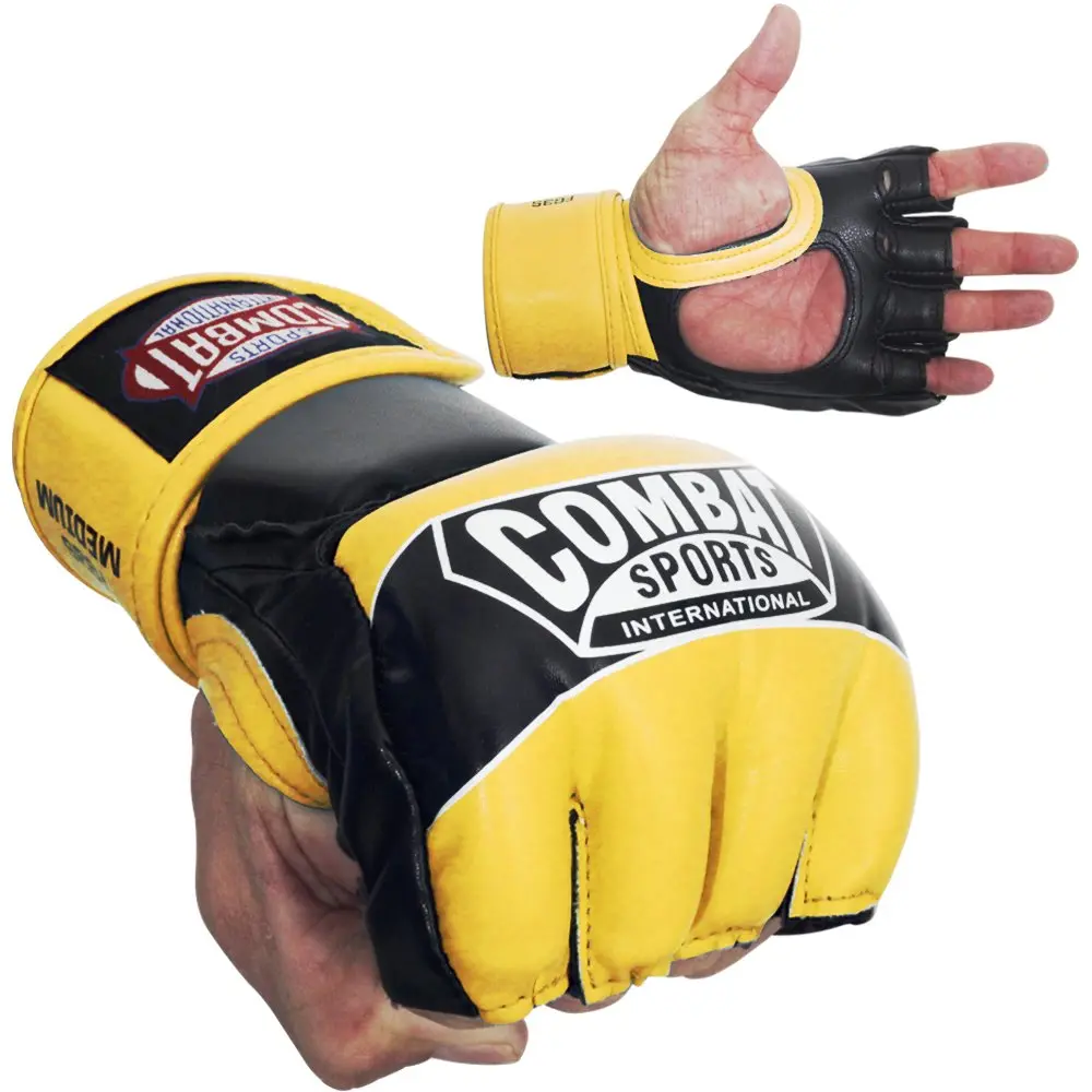 Combat Sports Pro Style Grappling MMA Gloves (Blue, Youth Medium) | 5oz Competition Gloves for MMA & Martial Arts - view 5