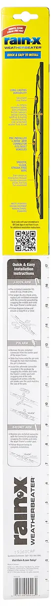 Rain-X Weatherbeater Wiper Blade 26" | OEM-Quality Windshield Wipers Pack of 5 - view 3