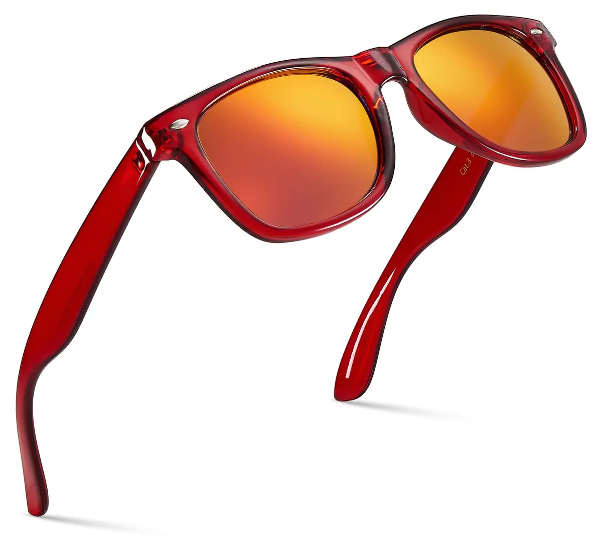 Retro Rewind Colorful Trendy 80s Mirrored Sunglasses for Women Men UV400 | Classic Retro Square Style - main product image