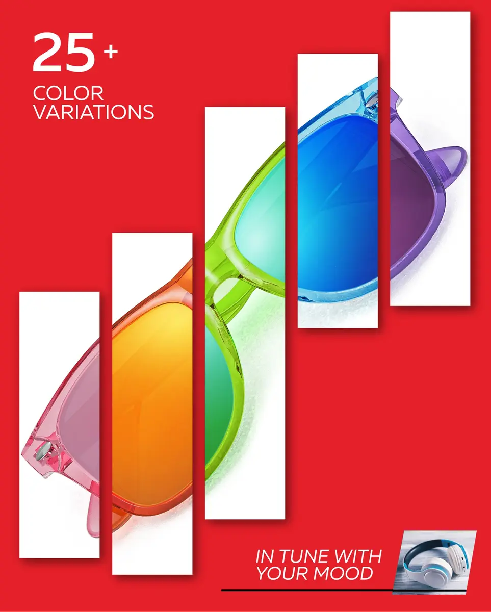 Retro Rewind Colorful Trendy 80s Mirrored Sunglasses for Women Men UV400 | Classic Retro Square Frame, UV Protection, Unisex Fit - view 6
