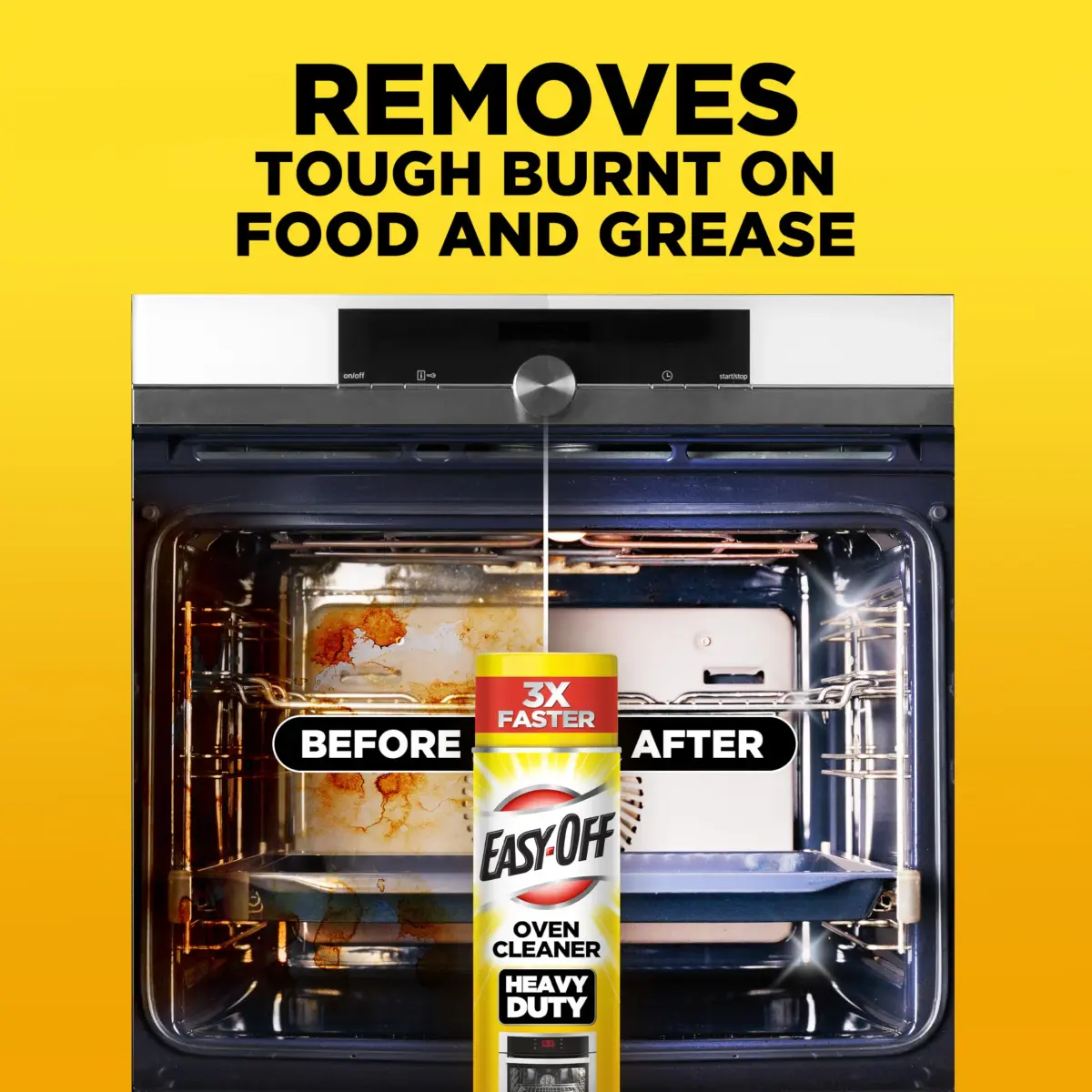 Easy-Off Heavy Duty Oven Cleaner Spray 14.5 oz (6-Pack, Lemon) | Tough Grease & Baked-On Food Removal - view 4