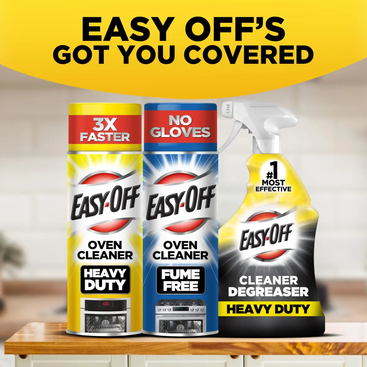 Easy-Off Heavy Duty Oven Cleaner Spray 14.5 oz (6-Pack, Lemon) | Tough Grease & Baked-On Food Removal - view 6