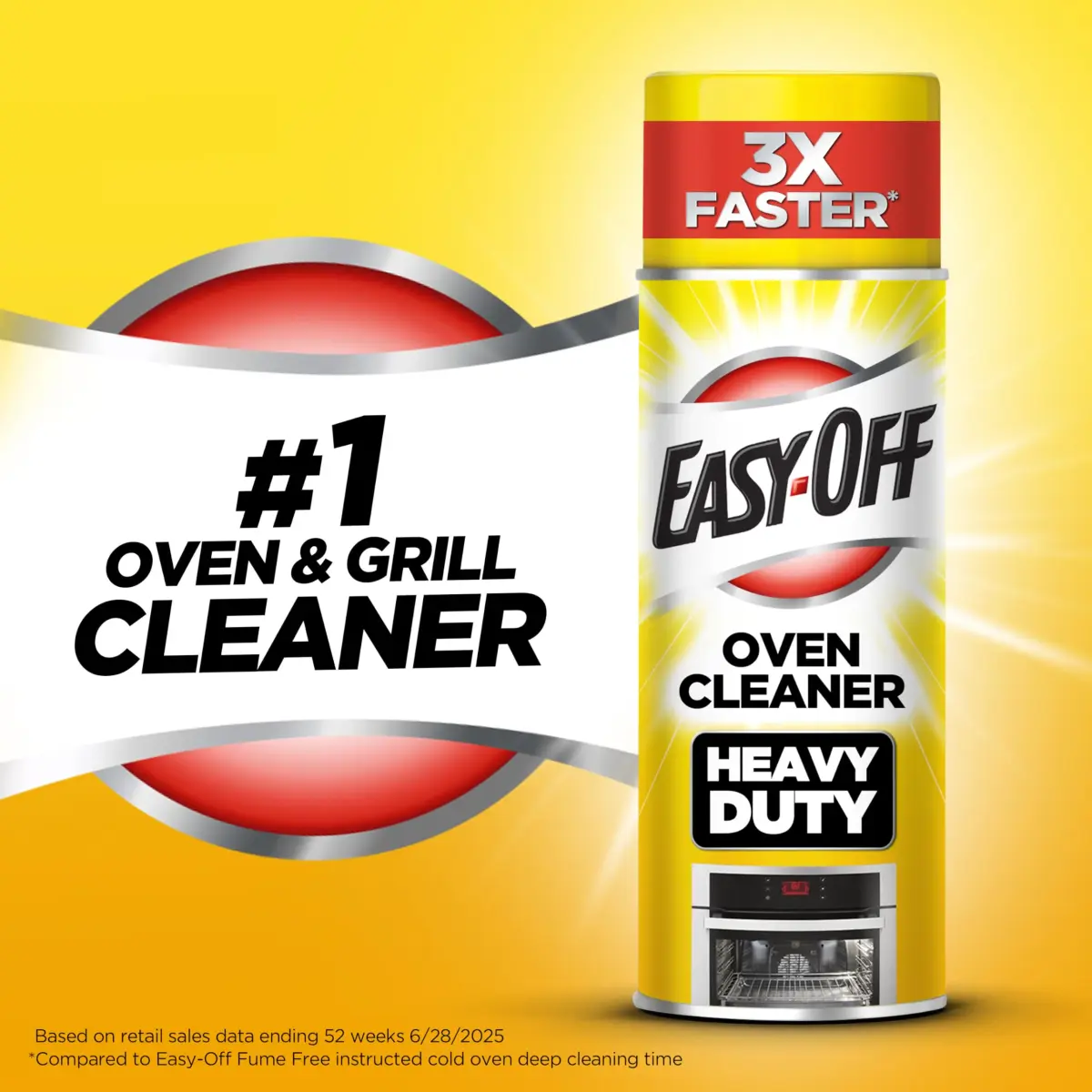 Easy-Off Heavy Duty Oven Cleaner Spray 14.5 oz (6-Pack, Lemon) | Tough Grease & Baked-On Food Removal - view 2