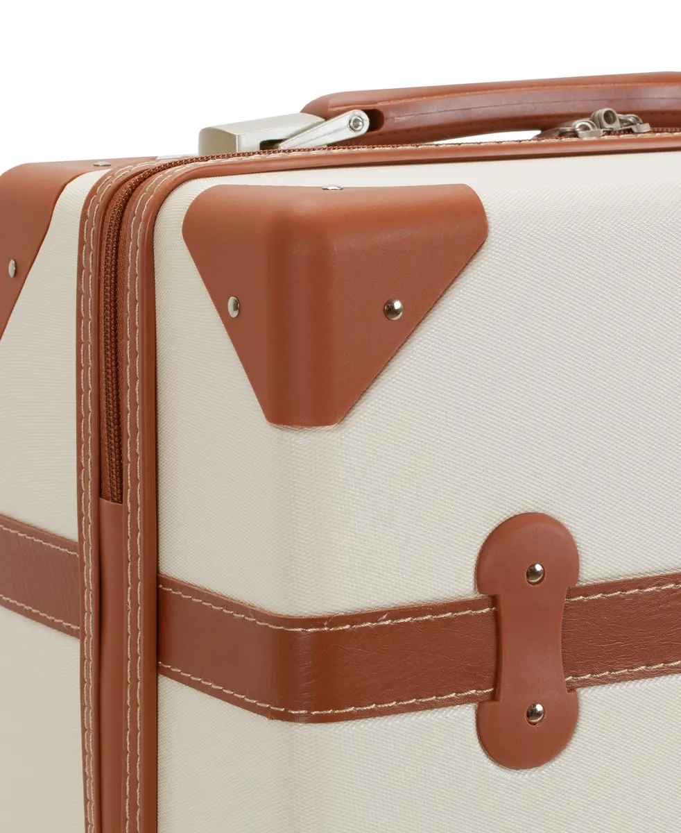Rockland Stage Coach 20" Carry-on White | Vintage Style with Spinner Wheels - view 3
