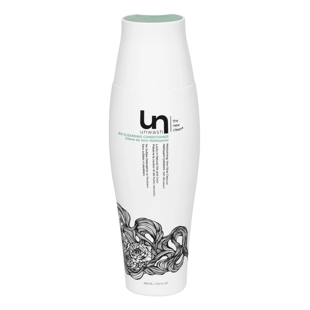 unwash Bio-Cleansing Conditioner 13.5 fl oz | Gentle, Hydrating Co-Wash for Curly & Dry Hair - main product image