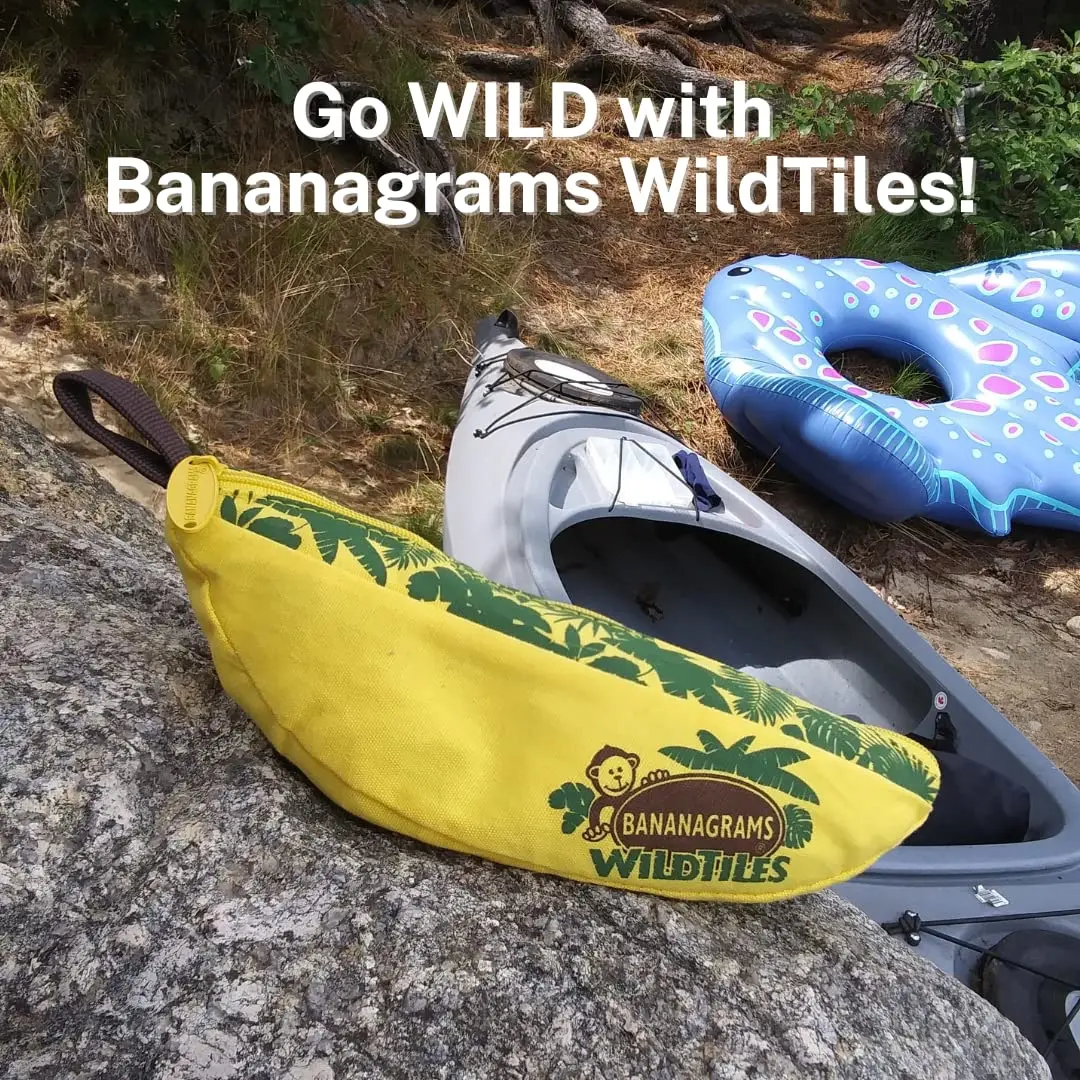 Bananagrams WildTiles Lettered Tile Game 156 g (5.5 oz) | Educational Spelling Improvement Game for Ages 7+ - view 2