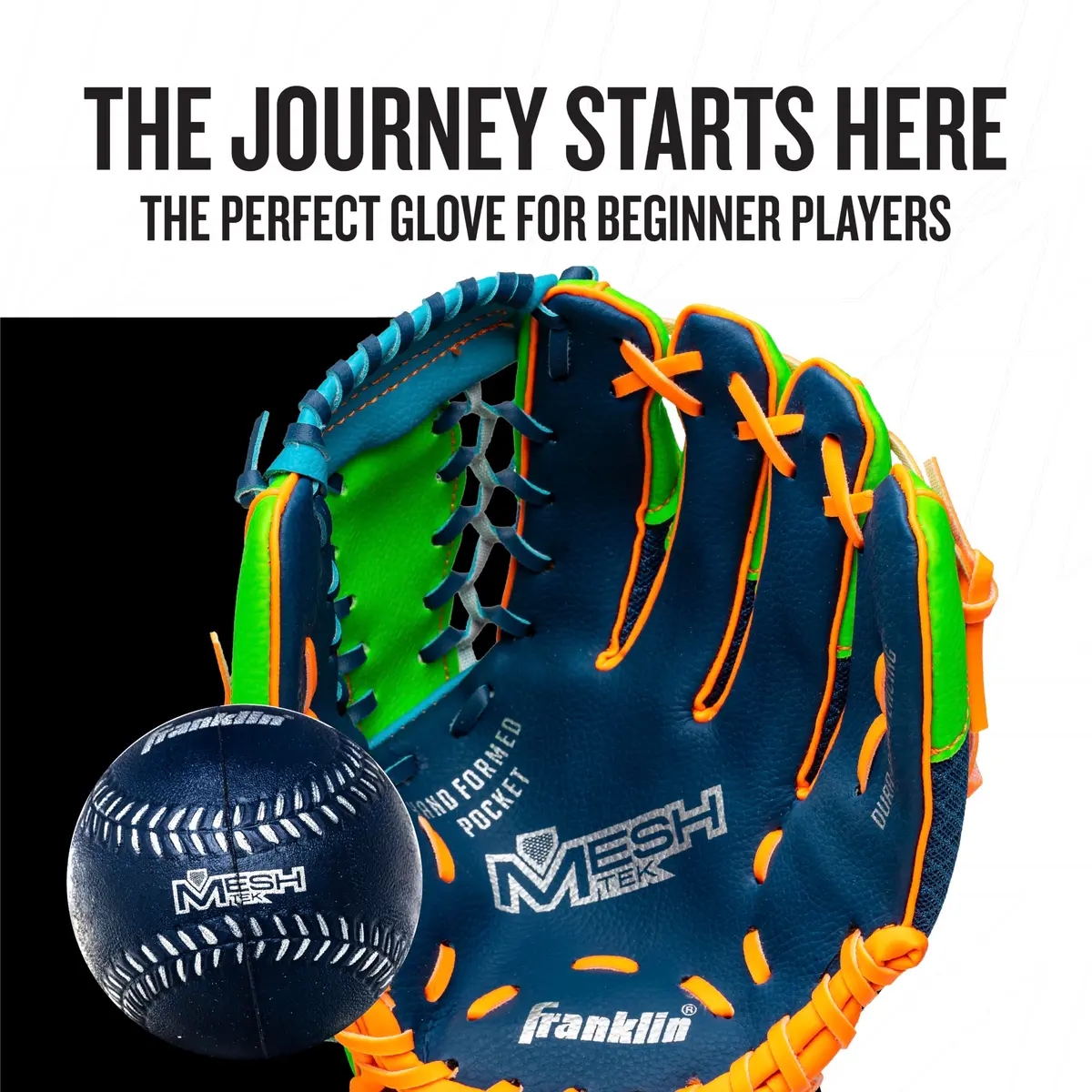 Franklin Sports Teeball Recreational Series Fielding Glove 9.5" | Lightweight, Ready to Play, Kids-Friendly - view 2