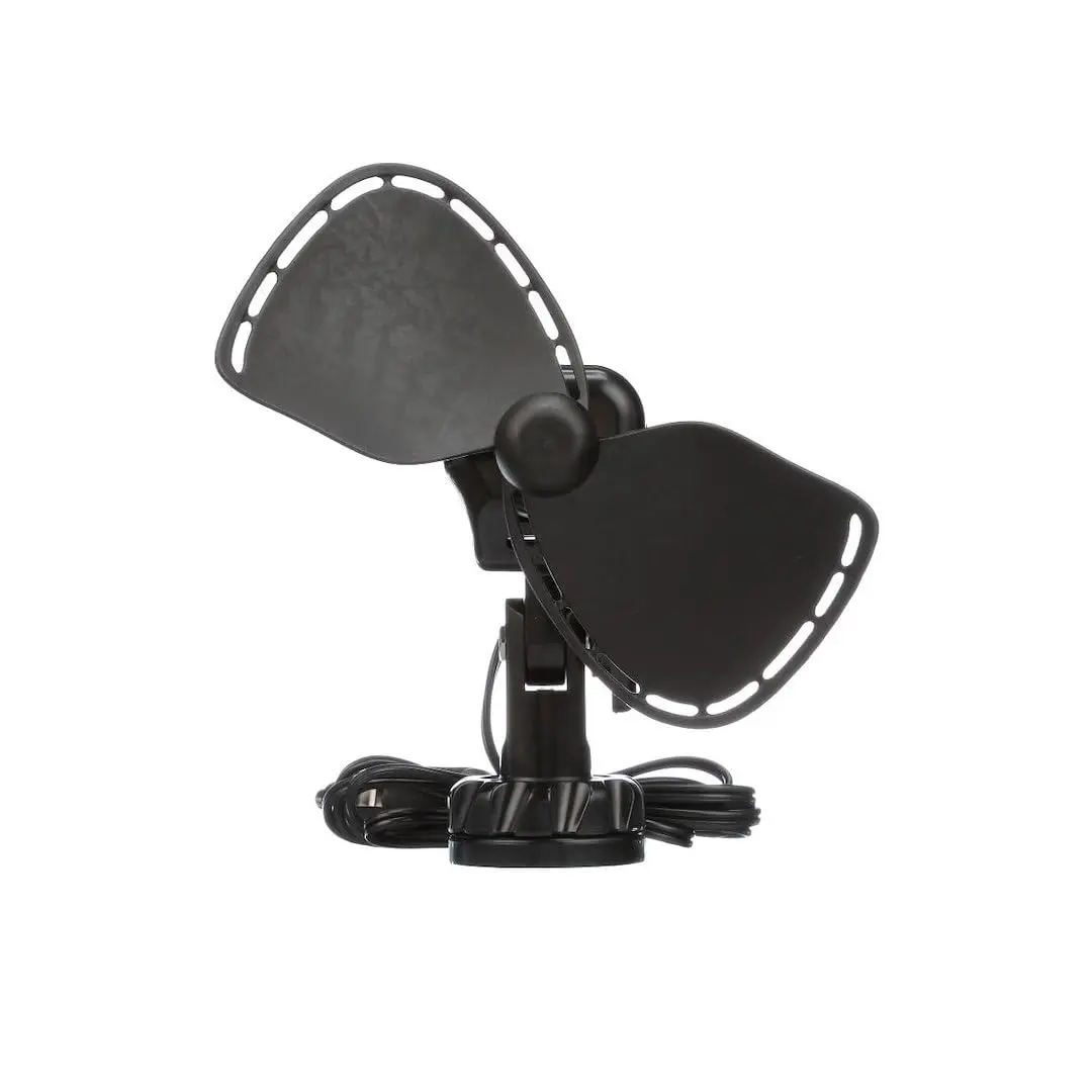 SEEKR Ultimate Fan Black 24V (0.57 kg) | Whisper Quiet Direct Wire Personal Fan - main product image