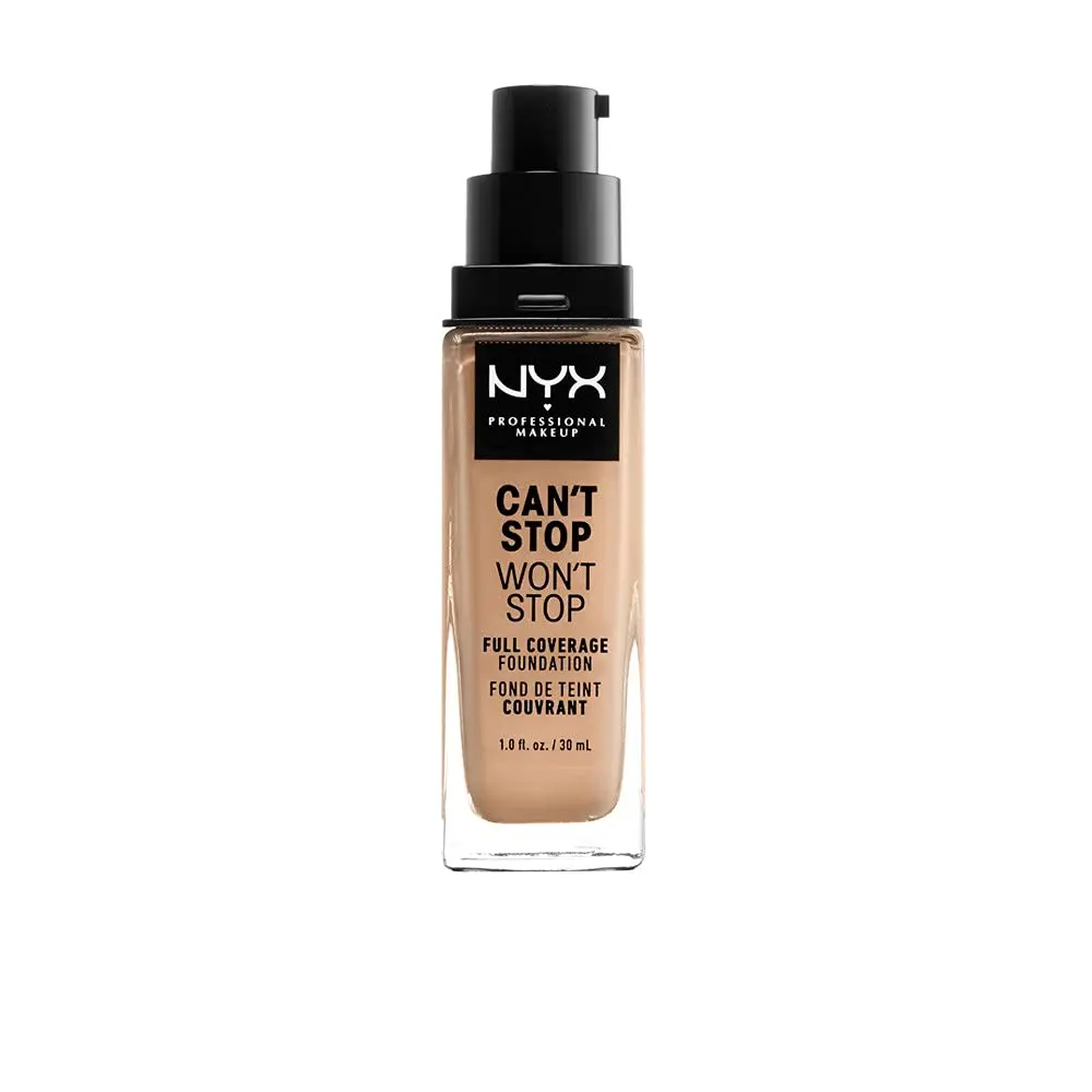 NYX PROFESSIONAL MAKEUP Can't Stop Won't Stop Foundation True Beige 30ml (1 Fl Oz) | Full Coverage Matte Finish - main product image