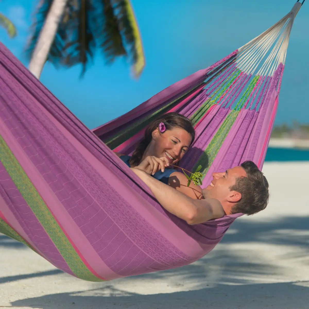 LA SIESTA Flora Blossom Organic Cotton Hammock King | Extra-Large, Soft & Durable - view 2