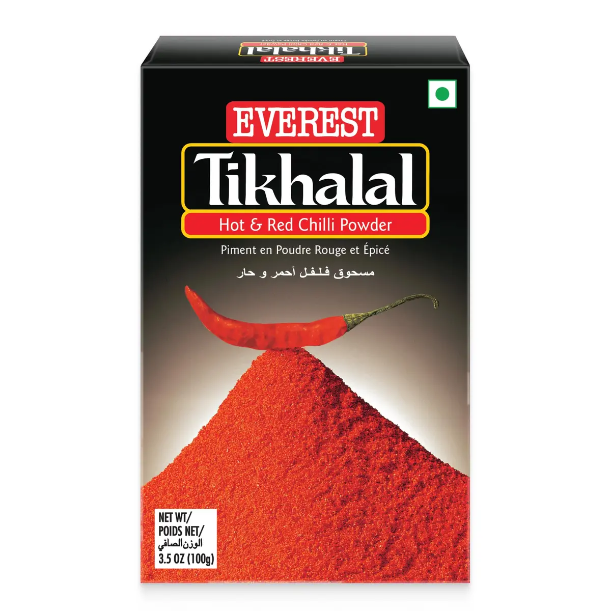 Everest Tikhalal Chilli Powder 500g (17.6 oz) | Authentic Indian Spice - main product image
