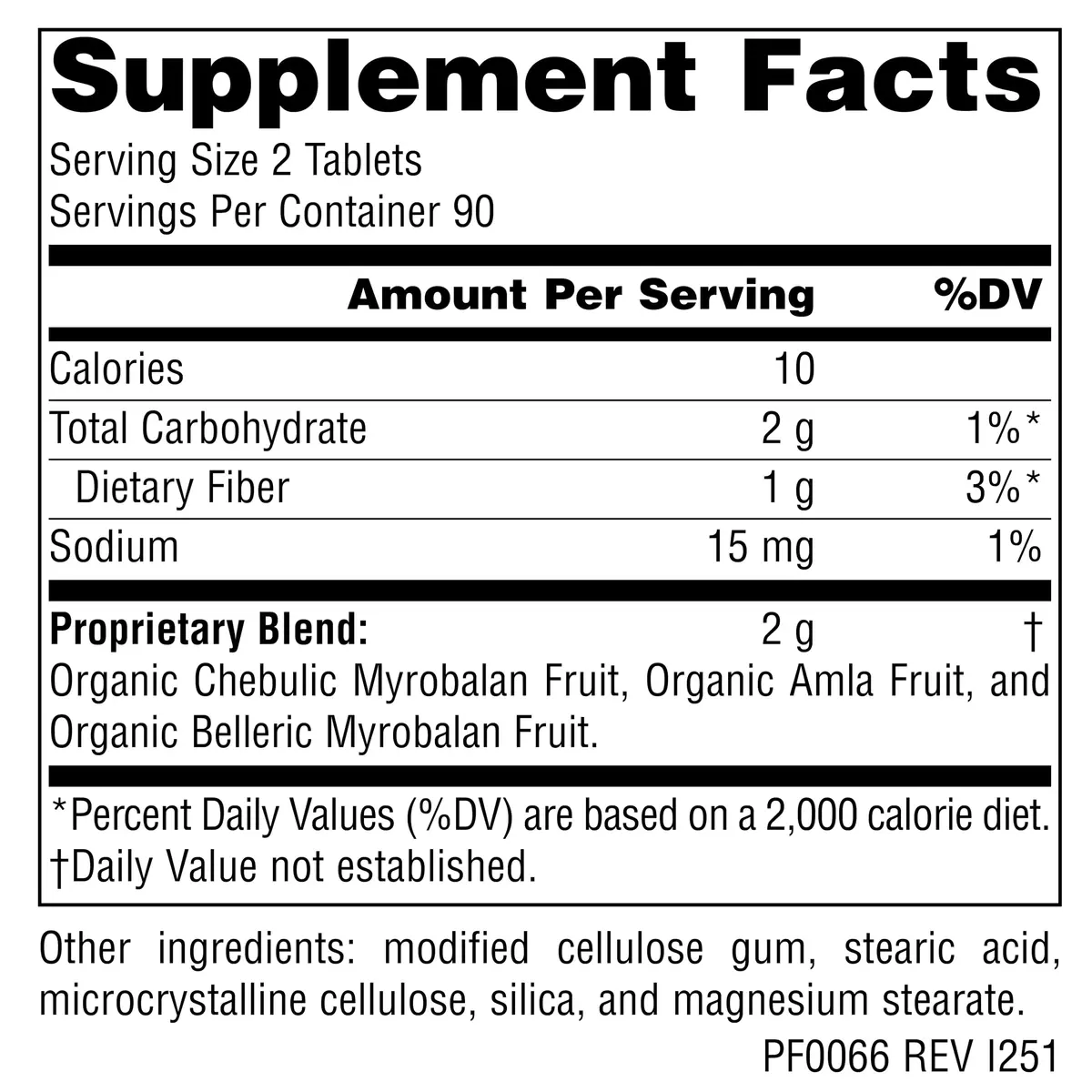 Planetary Herbals Triphala Internal Cleanser 180 Tablets | Supports GI Wellness & Regularity - view 2
