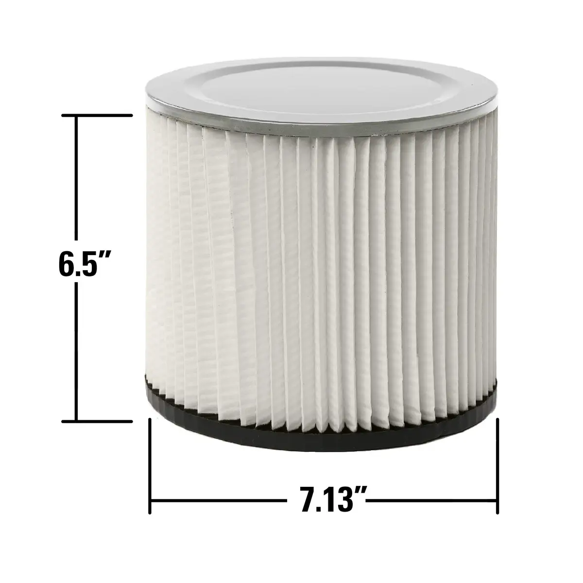 MULTI FIT VF2007TP Standard 5 Gal. and Larger Wet Dry Shop Vacuum Filters | Reusable Pleated Cartridge for 5+ Gallon Vacuums - view 3