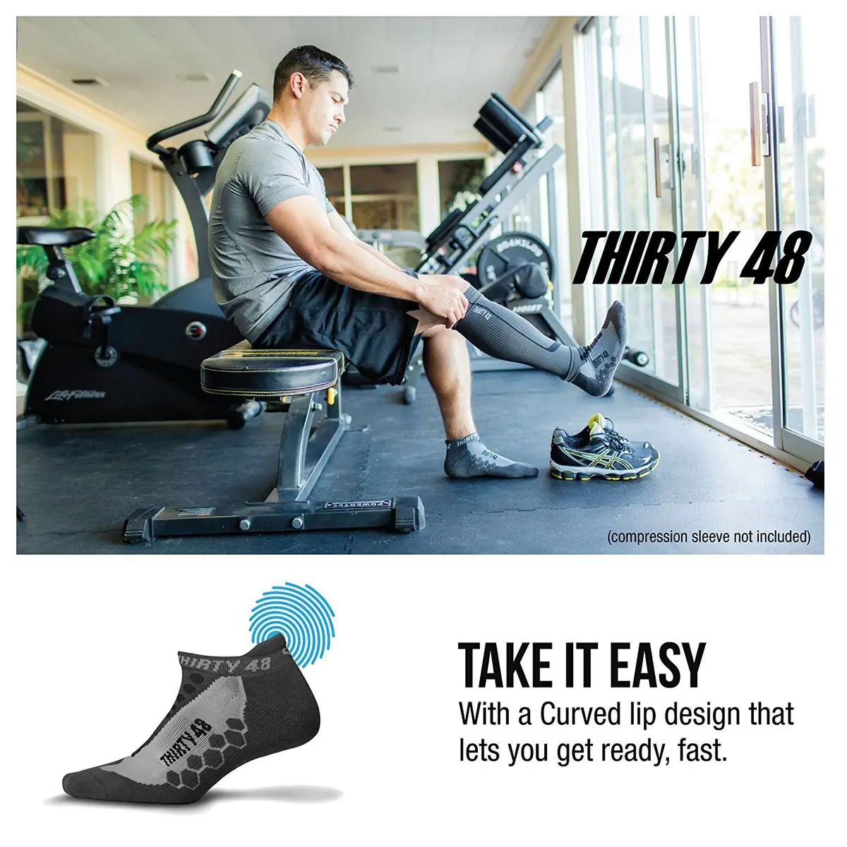 Thirty48 Running Socks for Men and Women Features Coolmax Fabric That Keeps Feet Cool & Dry - 1 Pair or 3 Pairs - view 6