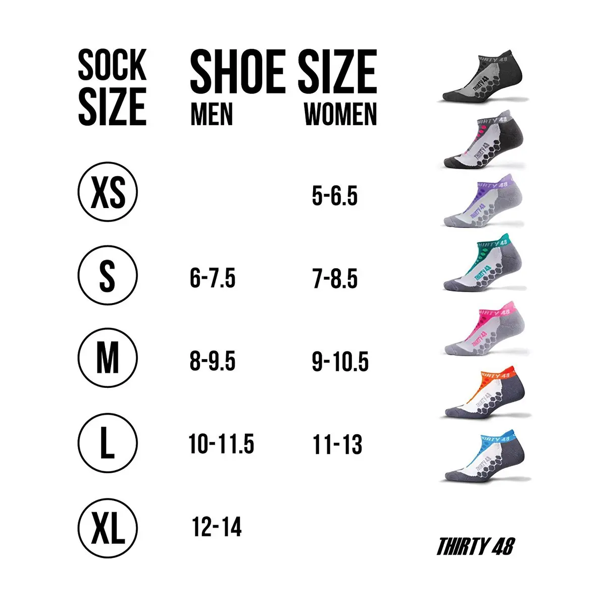 Thirty48 Running Socks for Men and Women Features Coolmax Fabric That Keeps Feet Cool & Dry - 1 Pair or 3 Pairs - view 4