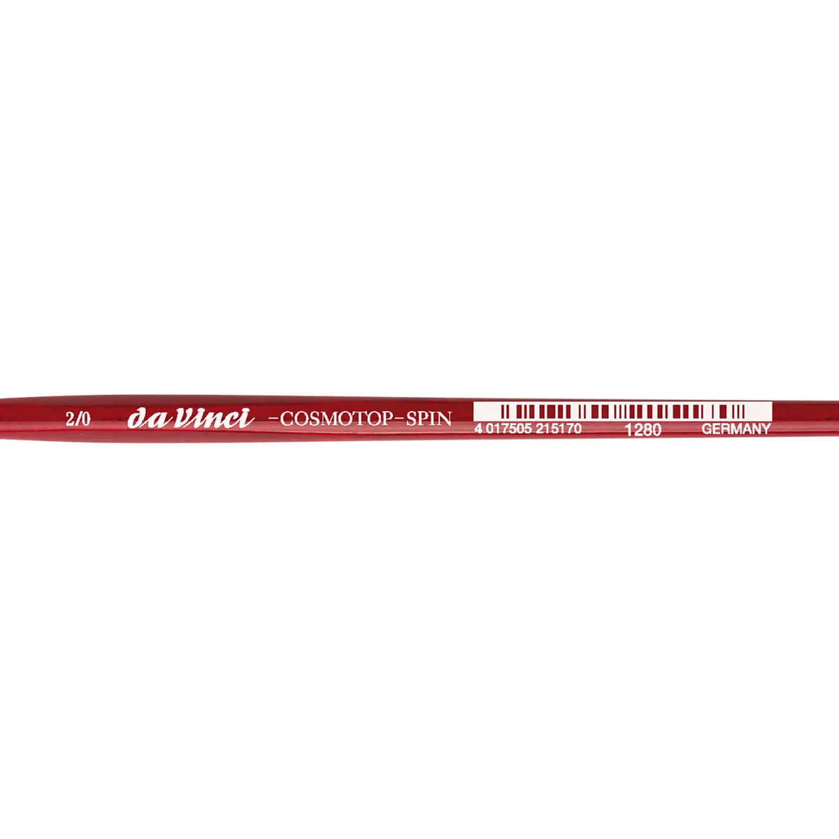 da Vinci Watercolor Series 1280 CosmoTop Spin Paint Brush, Size 2/0 | Synthetic Liner with Red Handle, Medium Needle-Sharp (en_US) - view 4
