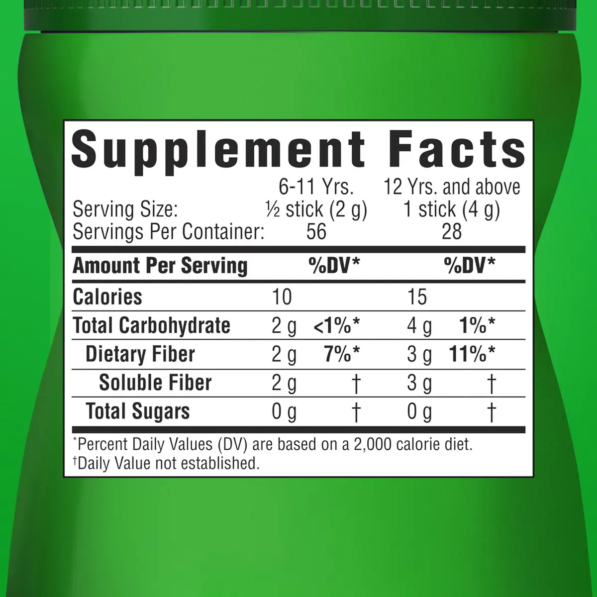 Benefiber On The Go Prebiotic Fiber Supplement Powder 196g (5.82 oz) | Digestive Health Support - view 8