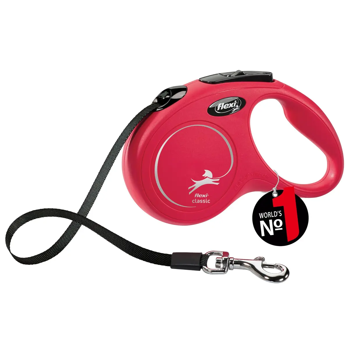 FLEXI Automatic Leash Flexi New Classic Tape S 5m | Perfect for small dogs up to 15kg - main product image