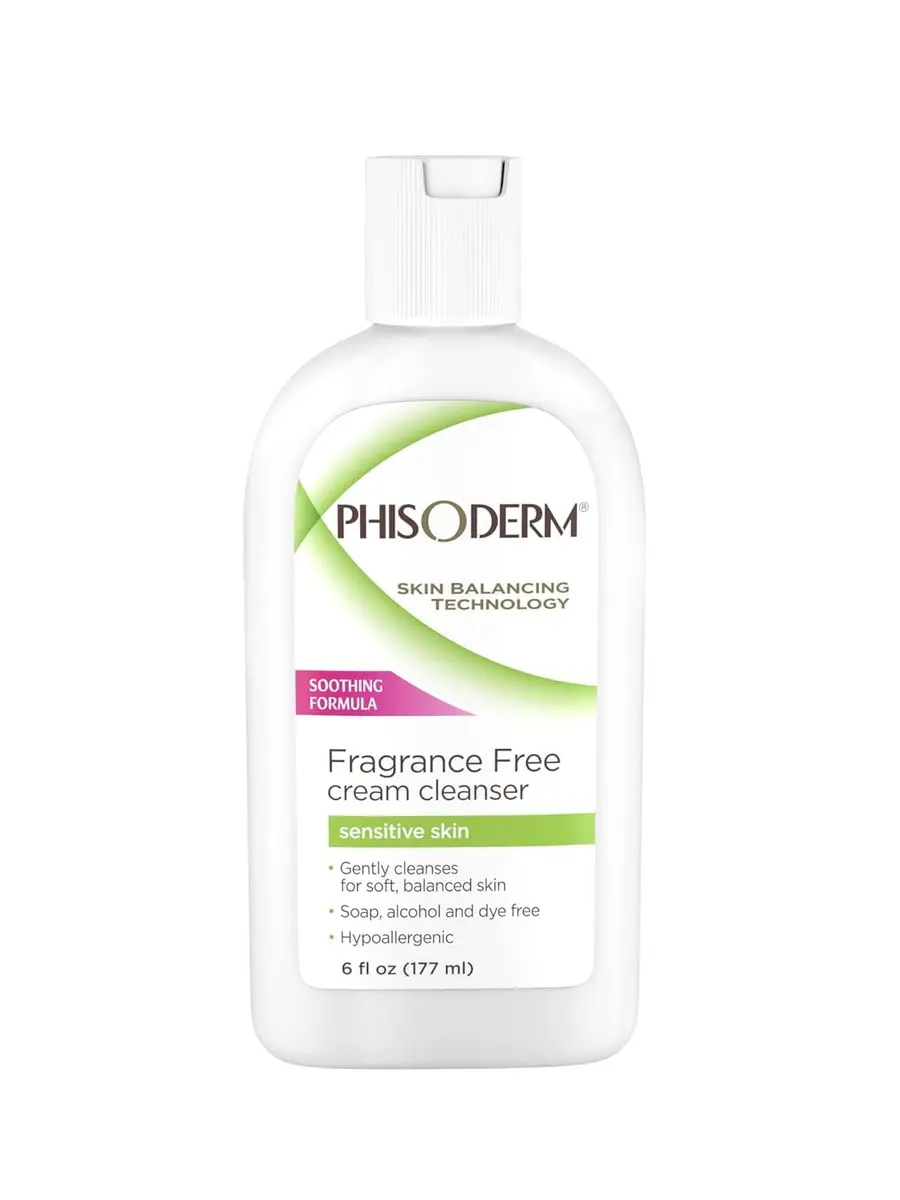 Phisoderm Fragrance Free Cream Cleanser For Sensitive Skin 540ml (18 Fl Oz) | Dermatologist Tested - main product image