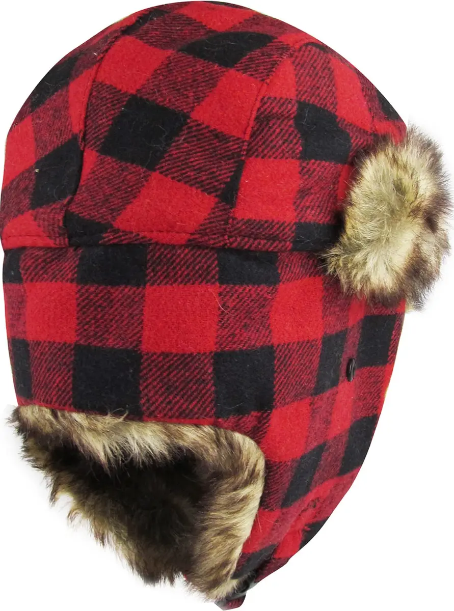 KBETHOS Trapper Hat One Size | Buffalo Plaid Aviator with Ear Flaps for Men & Women - view 4