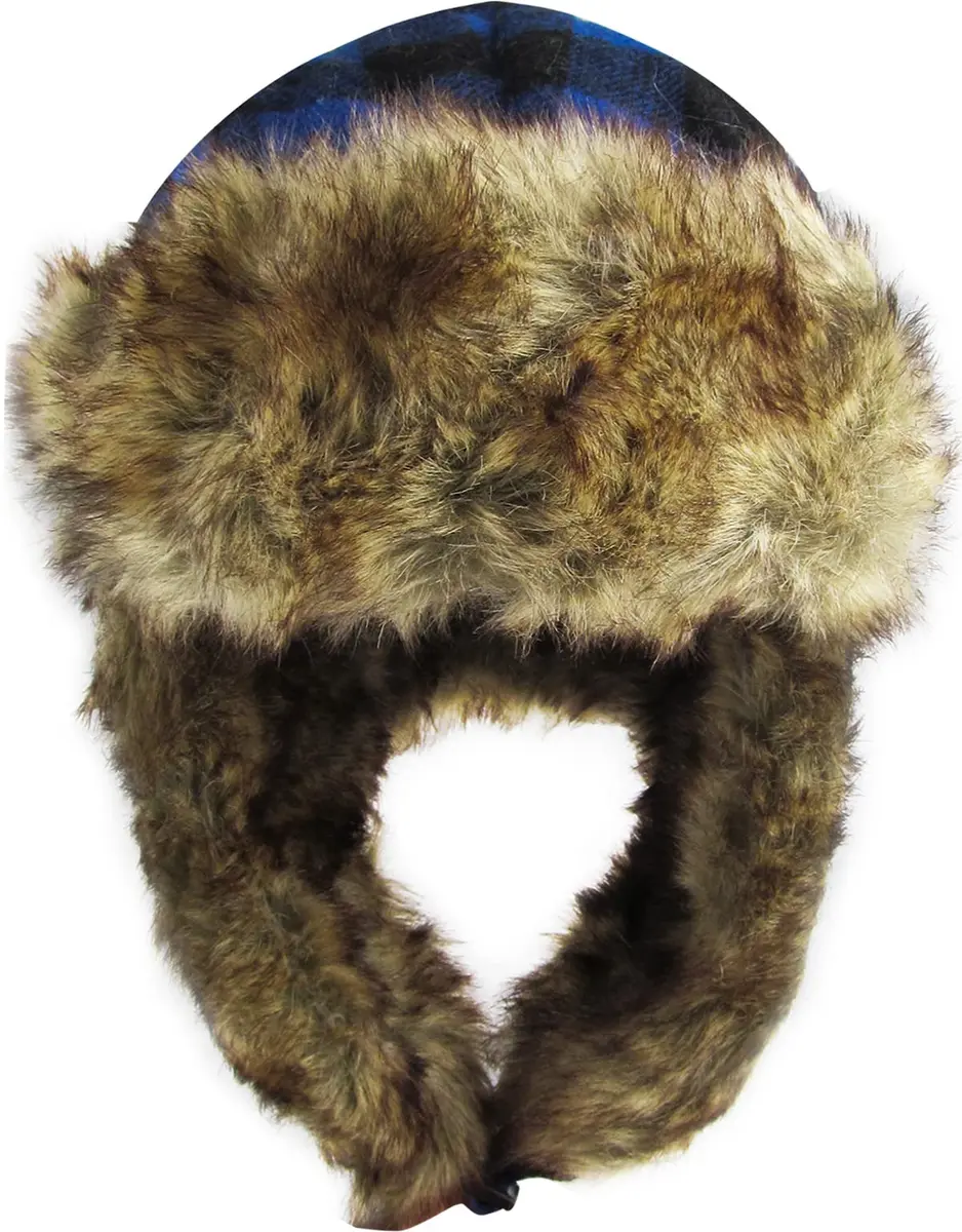 KBETHOS KBW-604 Roy-BLK Lumberjack Plaid Aviator Trapper Hat One Size | Classic Winter Style with Ear Flaps - view 2