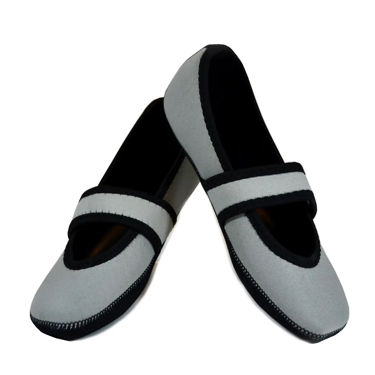 Nufoot Betsy Lou Women's Slippers Gray Medium | Foldable, Flexible Flats, Travel & Indoor Shoes - main product image