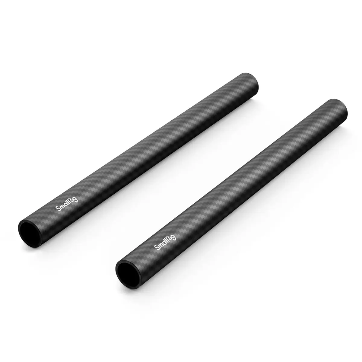 SMALLRIG 15mm Carbon Fiber Rod (Non-Thread), 20cm (8") Long, Pack of 2 | Lightweight & Rigid Camera Support - main product image