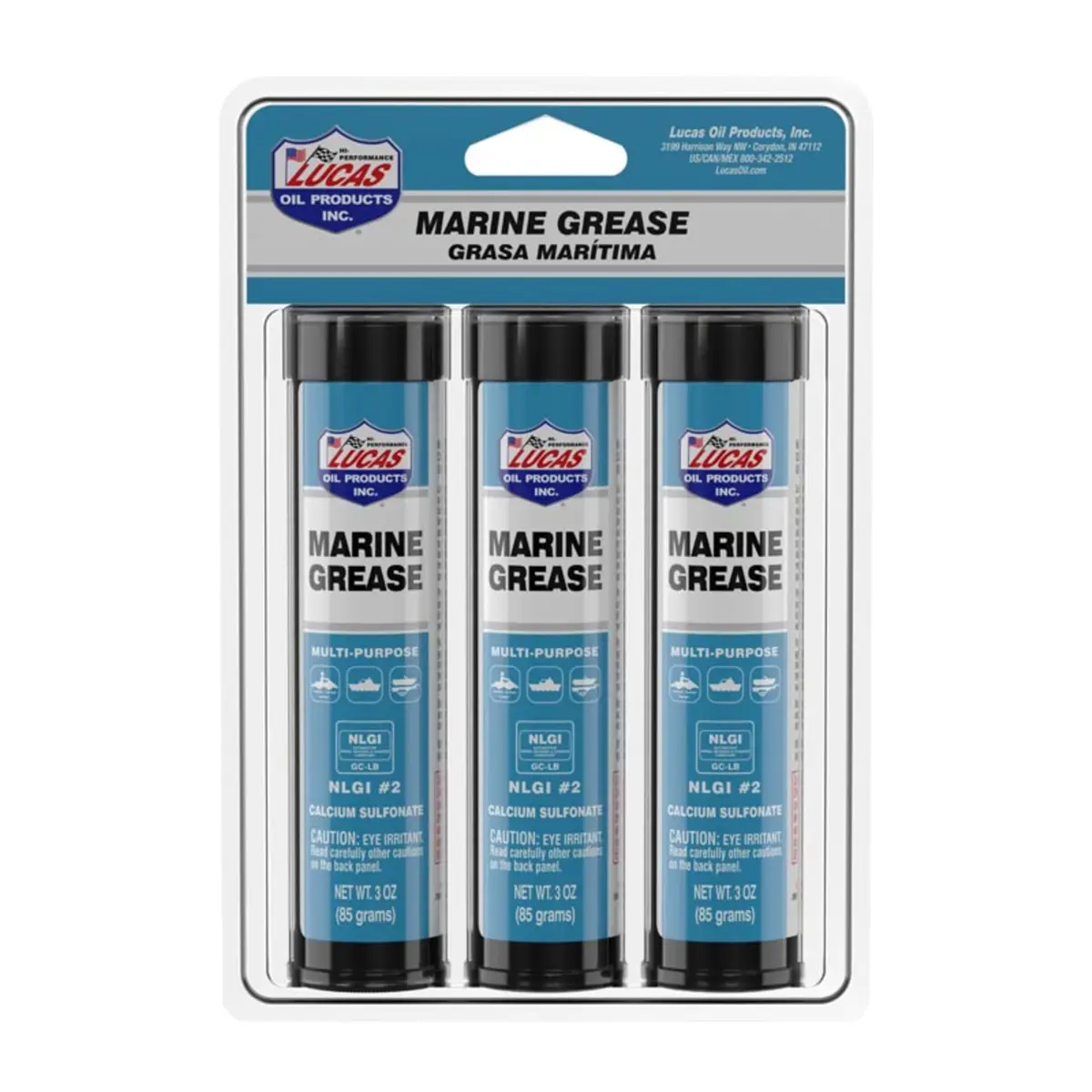 Lucas Oil Marine Grease 3 Ounce Combo Pack | Water & Saltwater Protection - main product image
