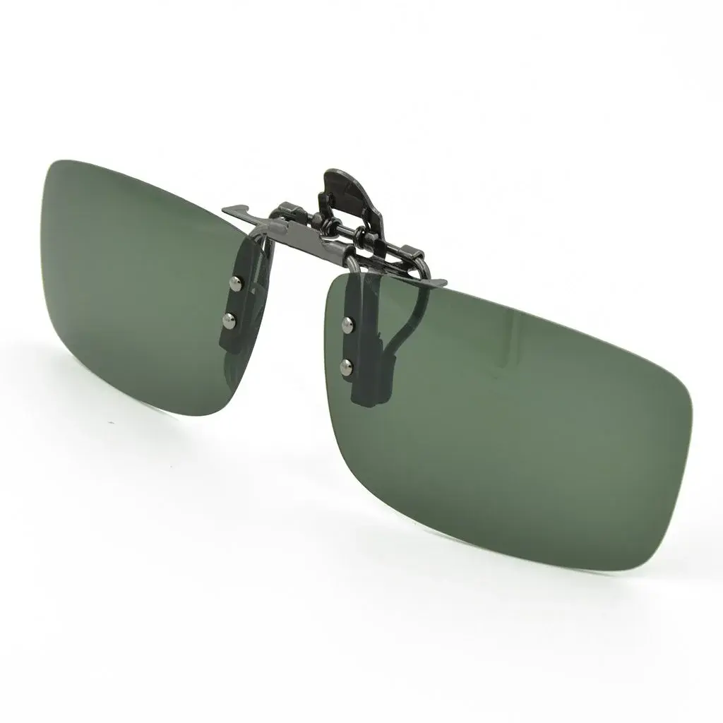 Besgoods Polarized Clip-On Flip Up Sunglasses 60mm (2.36in) | Reduce Glare for Driving & Sports - main product image