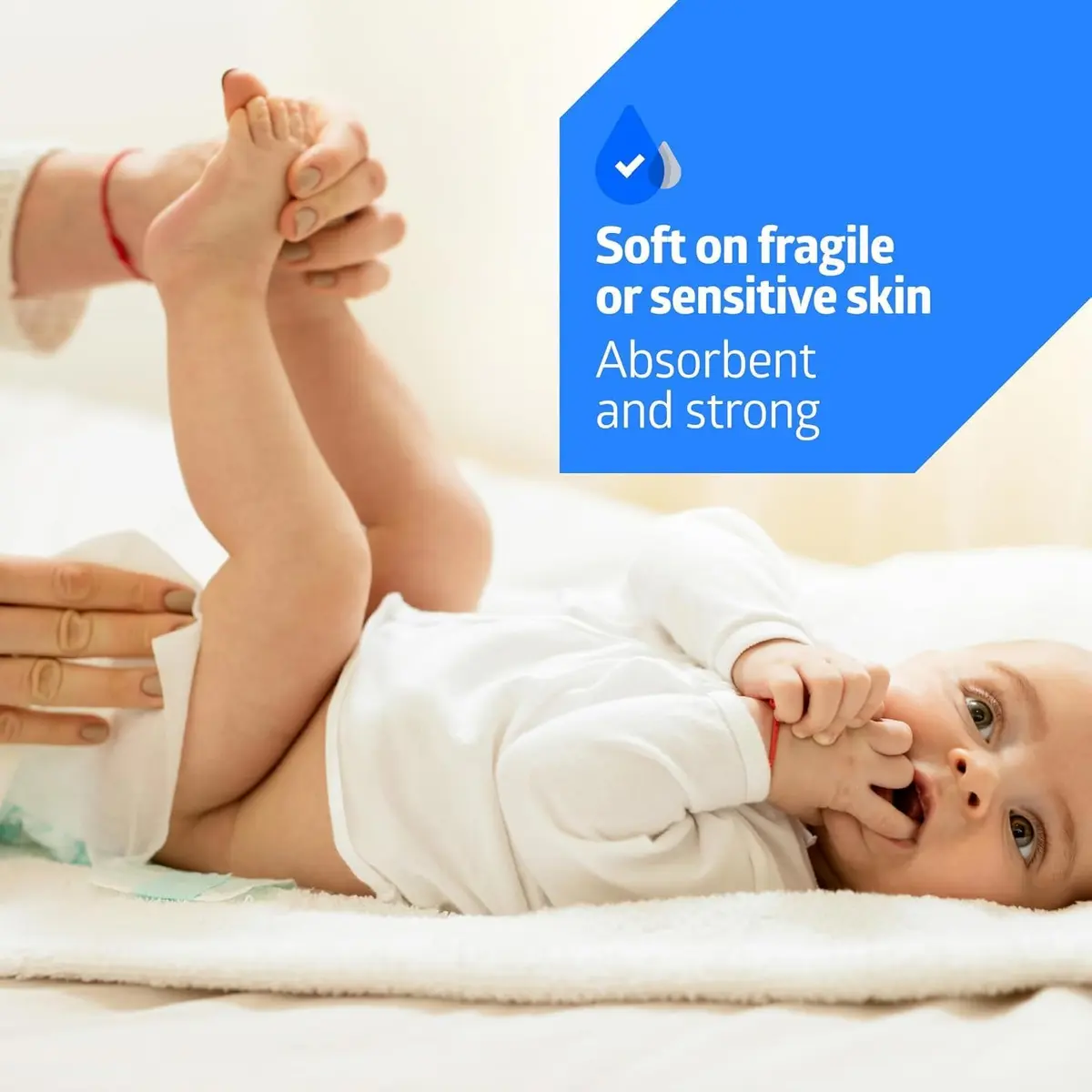 Medline Ultrasoft Dry Baby Wipes 500 Count | Gentle Disposable Cloths for Sensitive Skin - view 2
