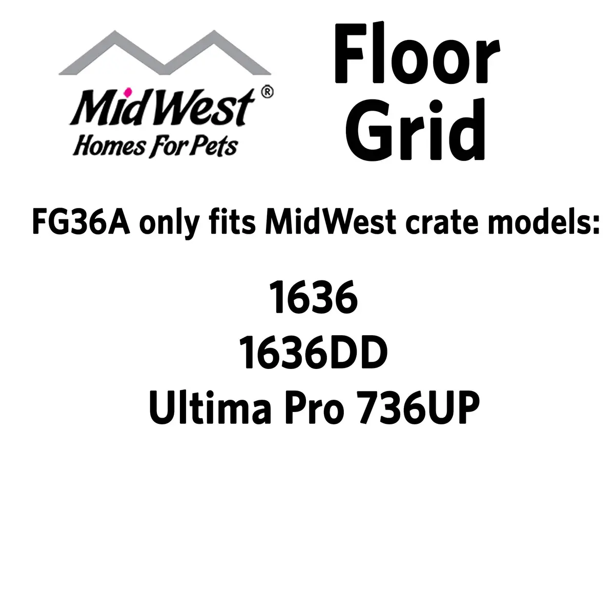 MidWest Homes for Pets MidWest Floor Grid for Dog Crate | Elevated, Durable Vinyl Coated Floor Grid for Intermediate Metal Crates - view 5