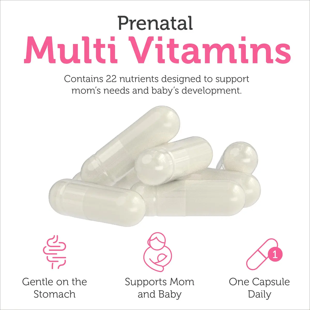 Zahler Total One Prenatal Vitamins 120 Count | Supports Mom & Baby Health - view 5