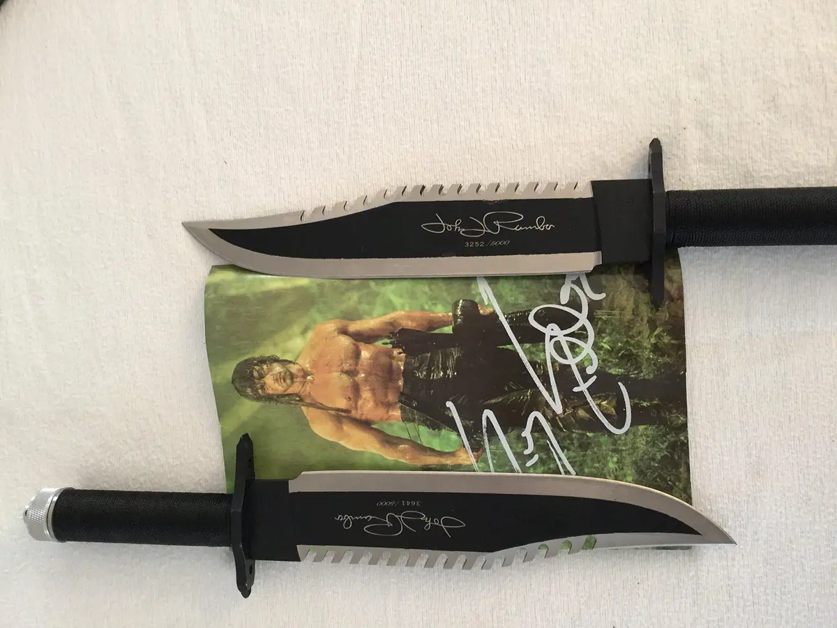 Ramboa Knives Masterpiece Collection First Blood Part II Knife | 10" Stainless Steel Drop Point Blade - view 5
