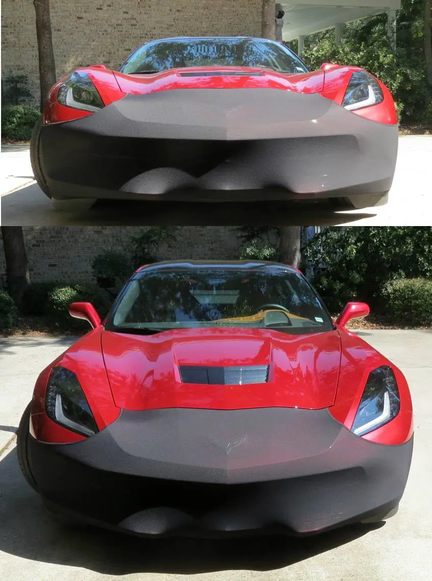 NoviStretch C7 Corvette Stingray Front Bra High Tech Stretch Mask | Contoured Fit & Easy Install - view 5
