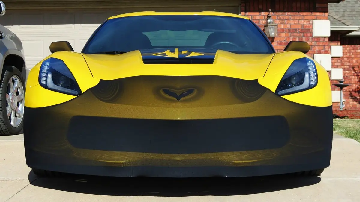 NoviStretch C7 Corvette Stingray Front Bra High Tech Stretch Mask | Contoured Fit & Easy Install - view 2