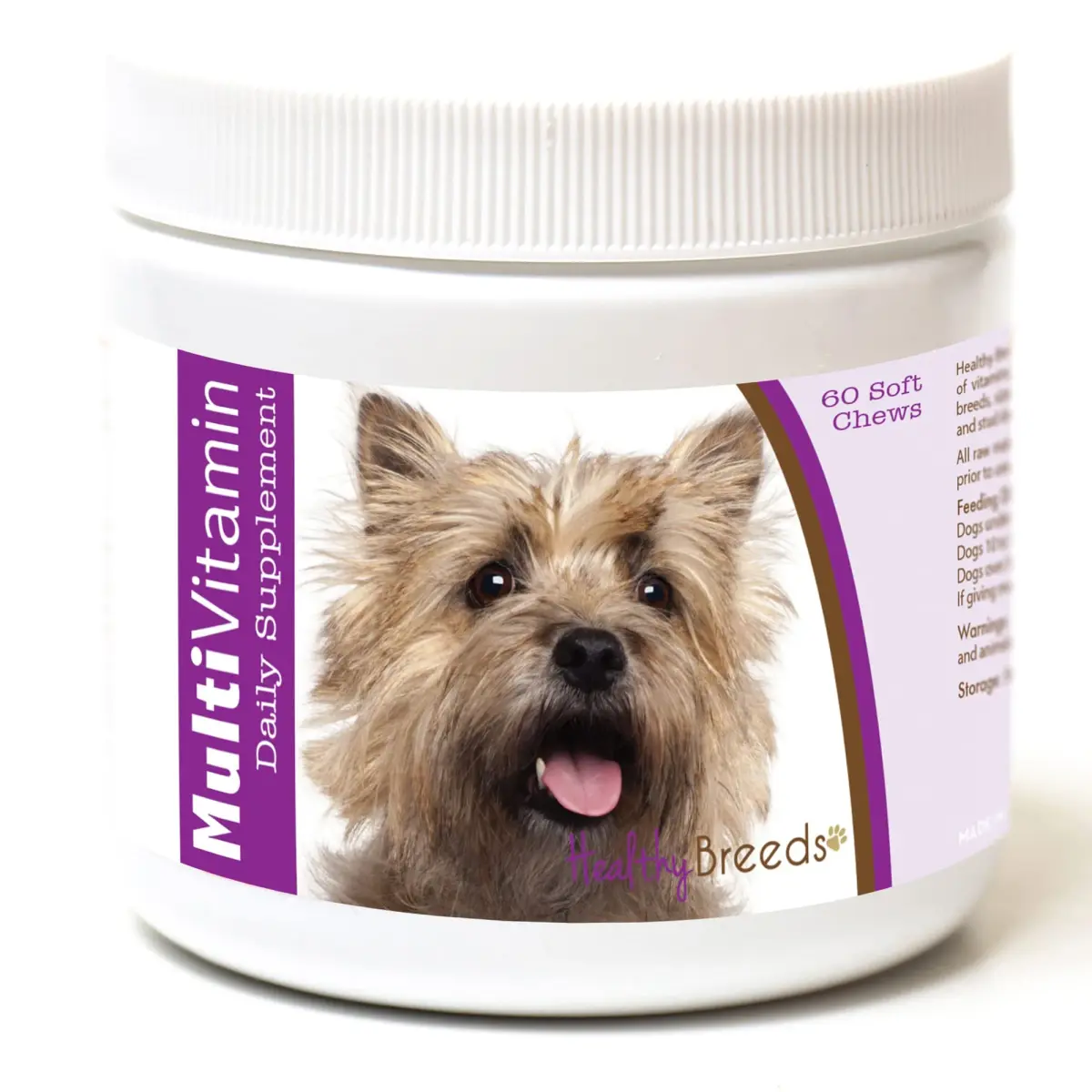 Healthy Breeds Cairn Terrier Multi-Vitamin Soft Chews 60 Count | Vet Recommended Formula for All Breeds - main product image