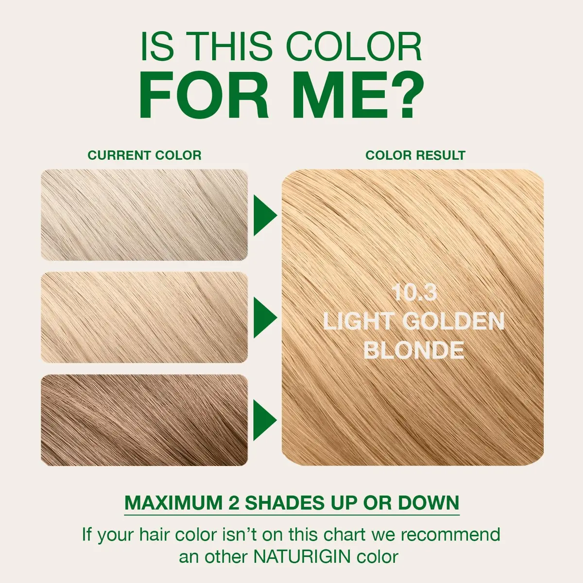 Naturigin Permanent Hair Color 10.3 Light Golden Blonde | Ammonia-Free, 100% Gray Coverage, Nourishing Formula (70-120 chars) - view 4