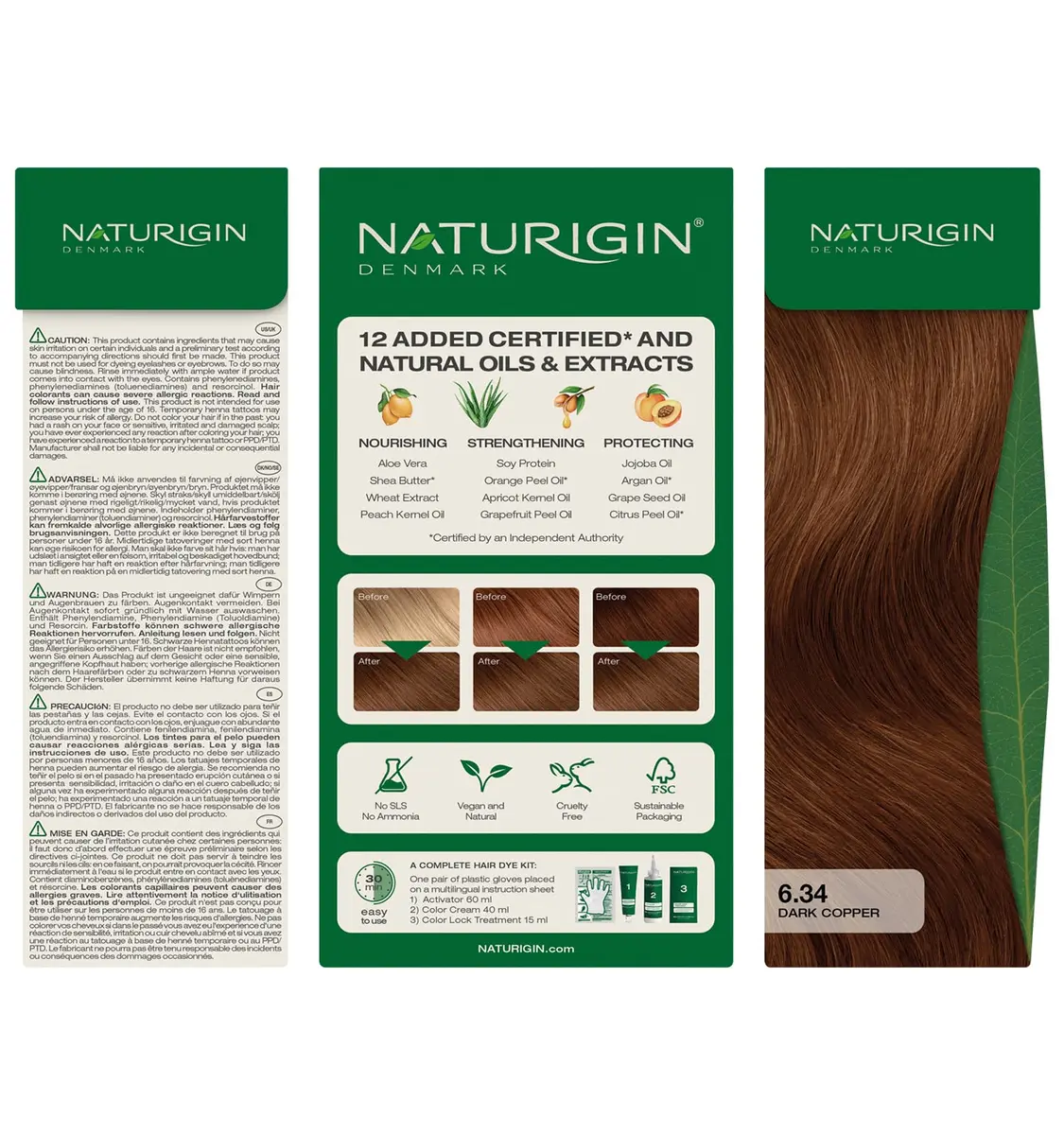 Naturigin Ammonia Free Permanent Hair Color 3.88 Fl Oz | Long-Lasting Copper Shade, Nourishing & Vegan (70-120 chars) - view 9