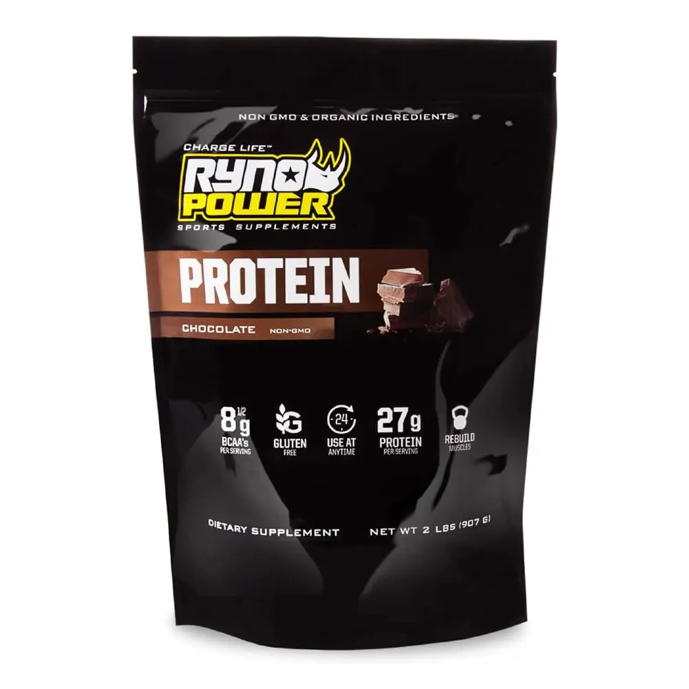Ryno Power All Natural Whey Protein 2lb | 27g Protein & No Fillers, Gluten-Free, Non GMO - main product image