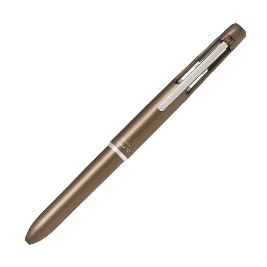 Pilot Multi-Pen, Hi-Tec-C Coleto 1000, Brown Body | Customizable Multi Pen with 15 Refill Colors - main product image