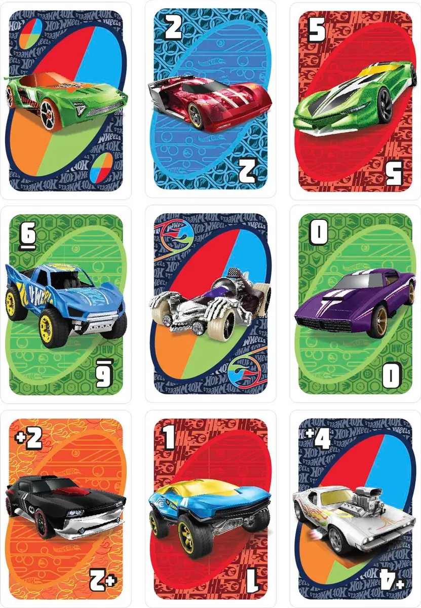 Hot Wheels UNO Matching Card Game 112 Cards | Kids & Adults Game Night Fun - view 6
