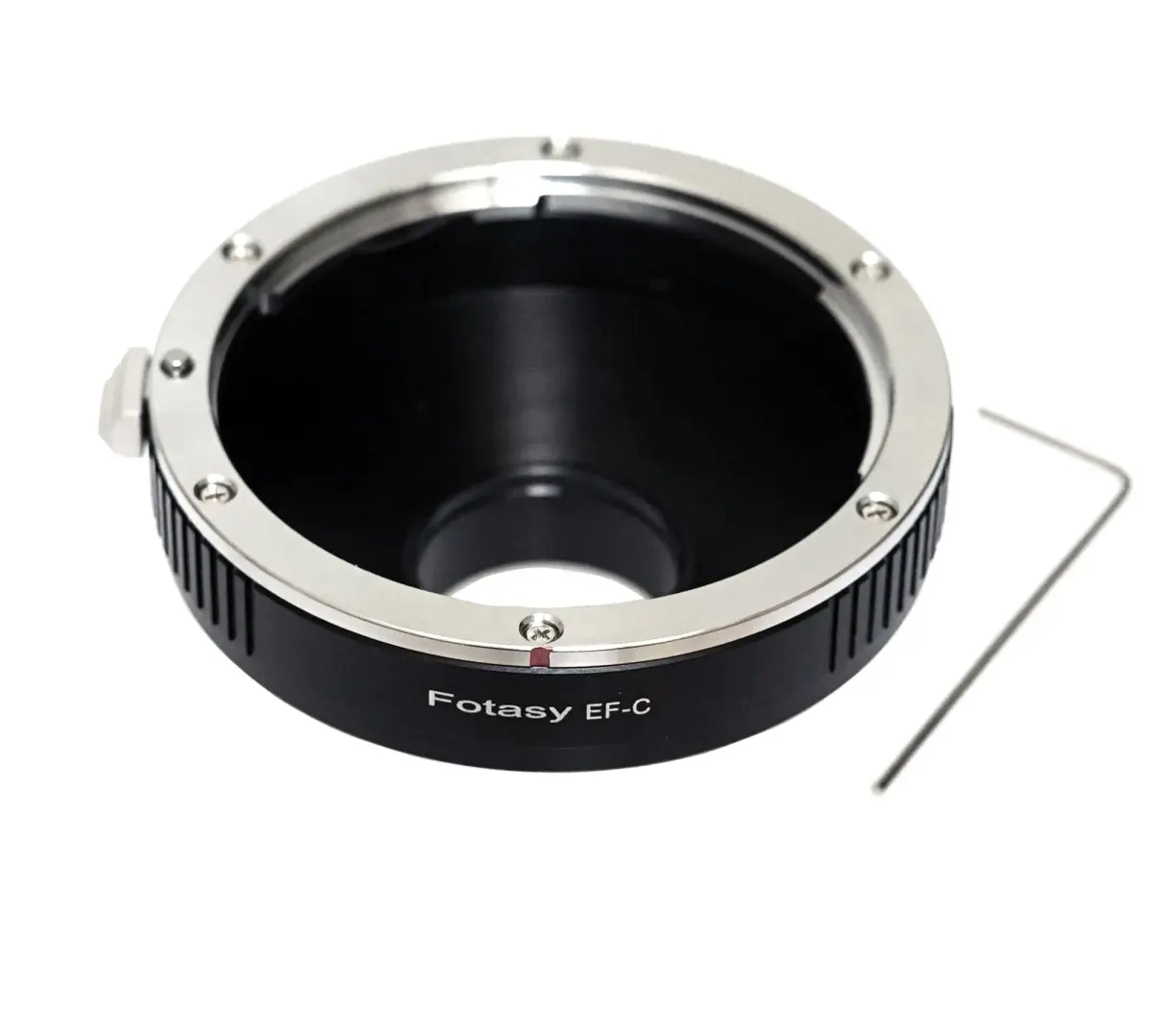 Fotasy EF to C Mount Lens Adapter | Manual Focus for DSLR, CCTV, Microscope Cameras - main product image