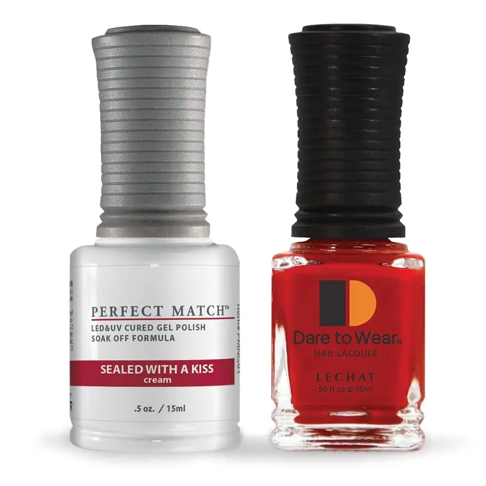 LECHAT Perfect Match Gel Polish Sealed with a Kiss 0.5 Fl Oz (15ml) | Soak-Off Formula for Natural Nails - main product image