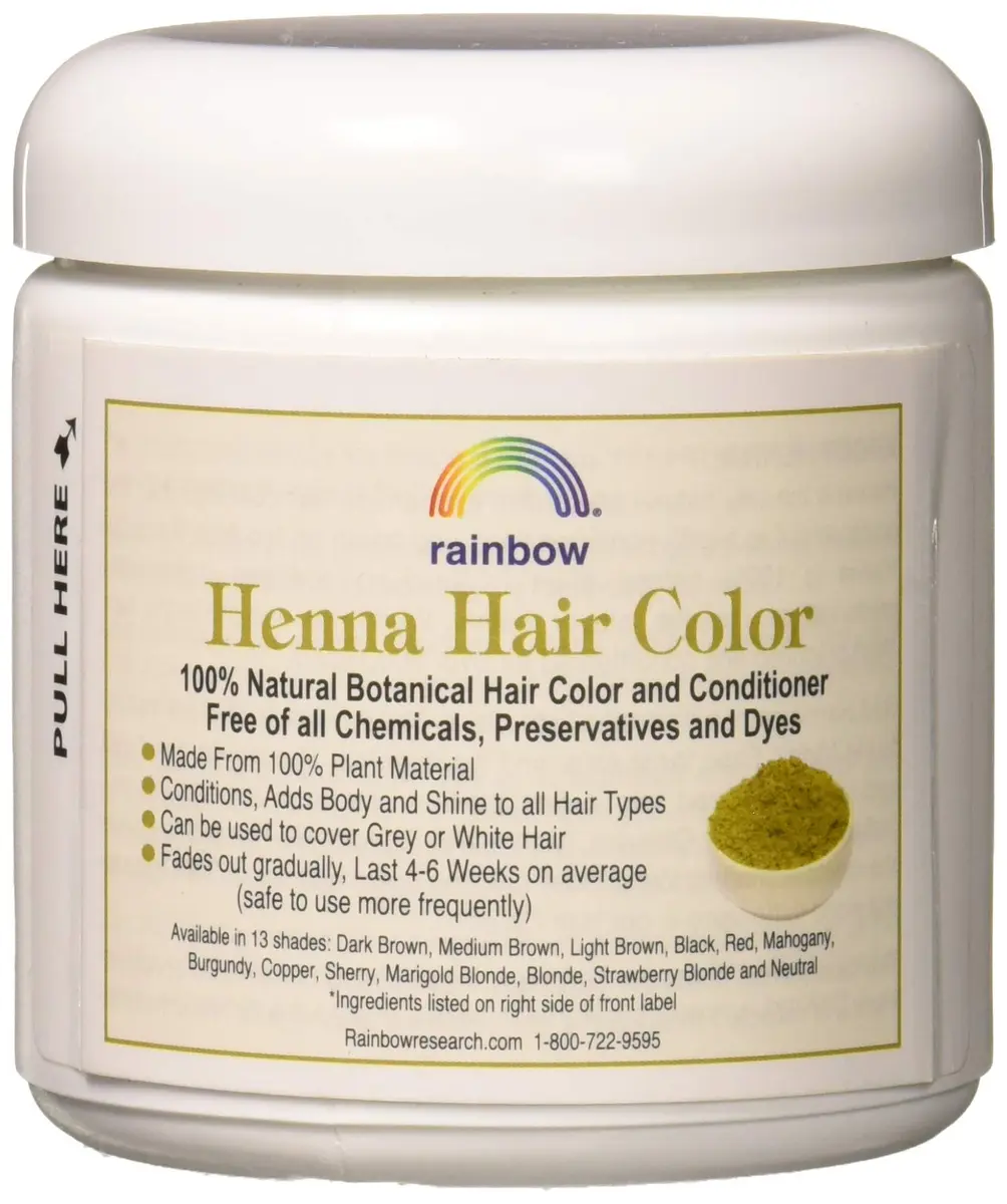 Rainbow Research Henna Hair Color and Conditioner Persian Dark Brown Sable - 4 oz | Natural Grey Coverage & Shine - view 2