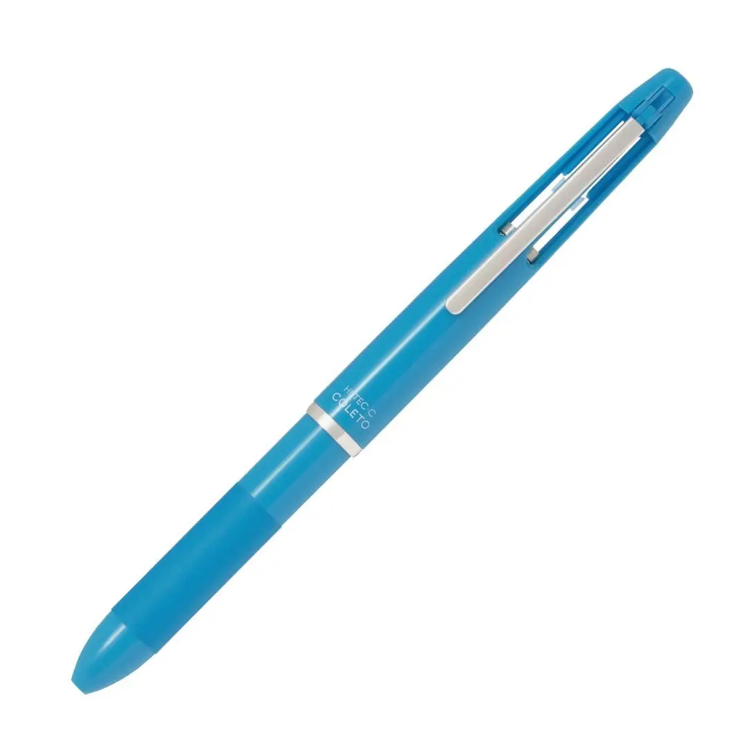 Pilot Multi-Pen Body, Hi-Tec-C Coleto 500, Light Blue Body | Customizable Multi Pen with 15 Refill Colors - main product image