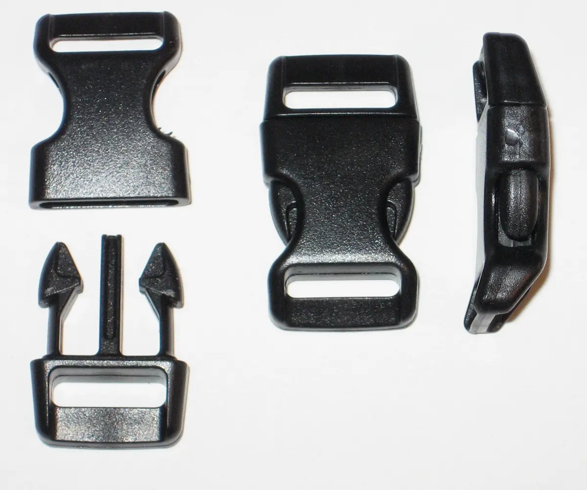 Import 1/2" Curved Side Release Buckles for Paracord Bracelets | Comfortable Fit, 5-250 Count - main product image