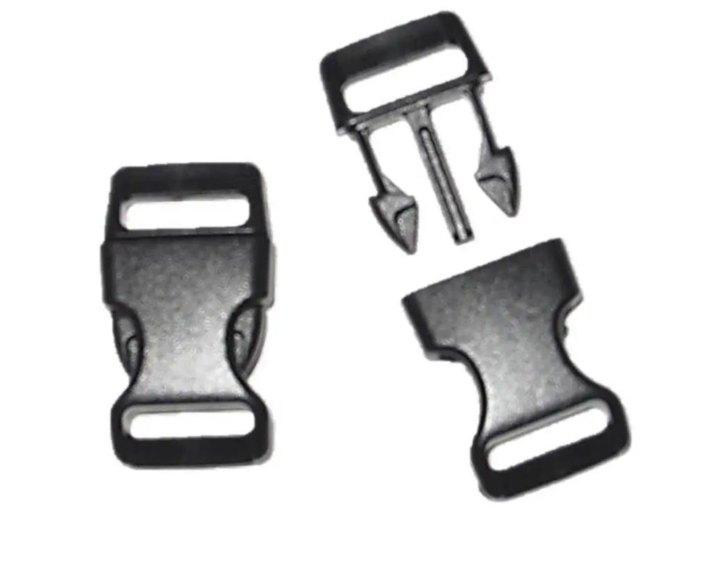 Import 1/2" Curved Side Release Buckles for Paracord Bracelets | Comfortable Fit, 5-250 Count - view 2