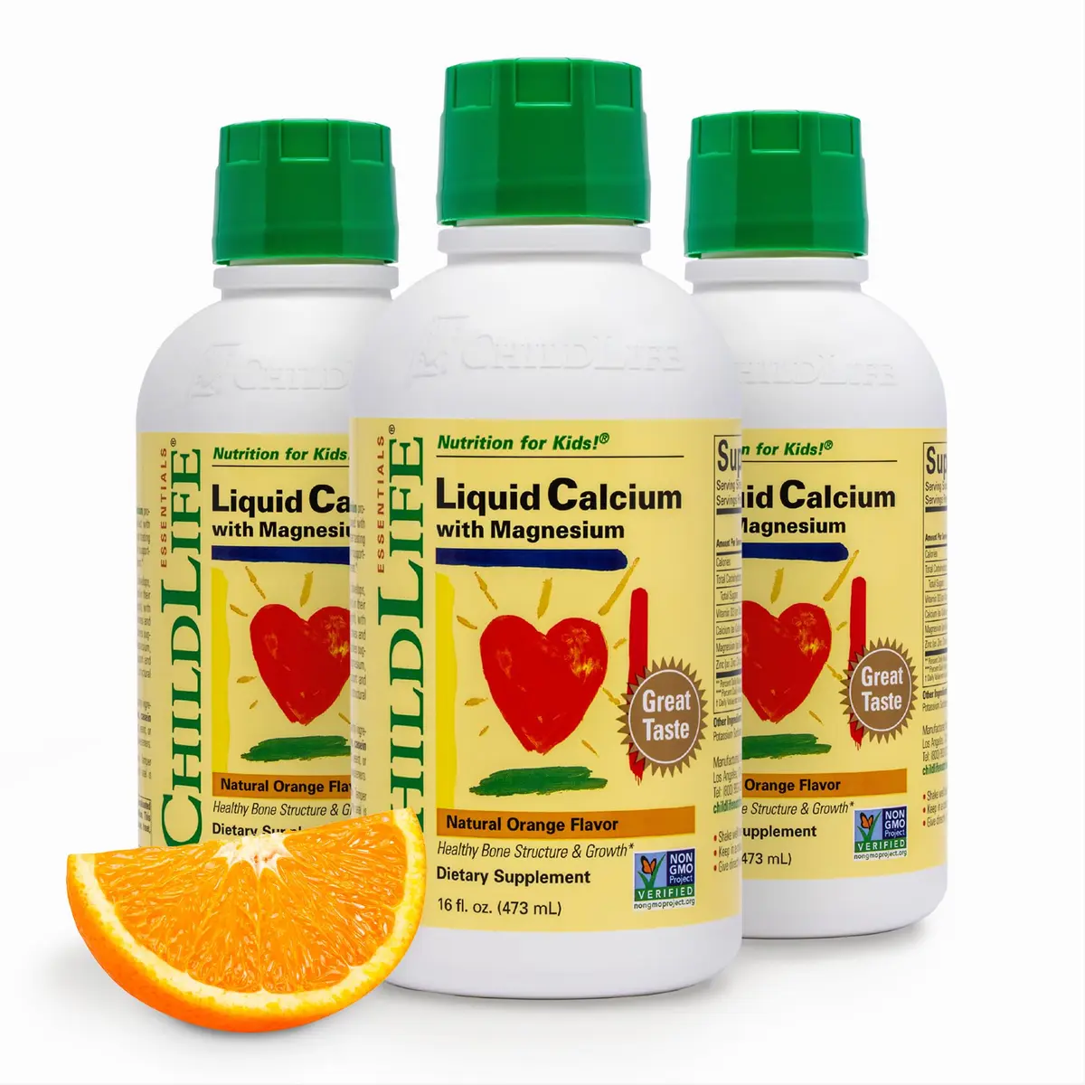 ChildLife Essentials Liquid Calcium Supplement for Kids 16 fl Oz | Supports Bone & Teeth Growth - main product image