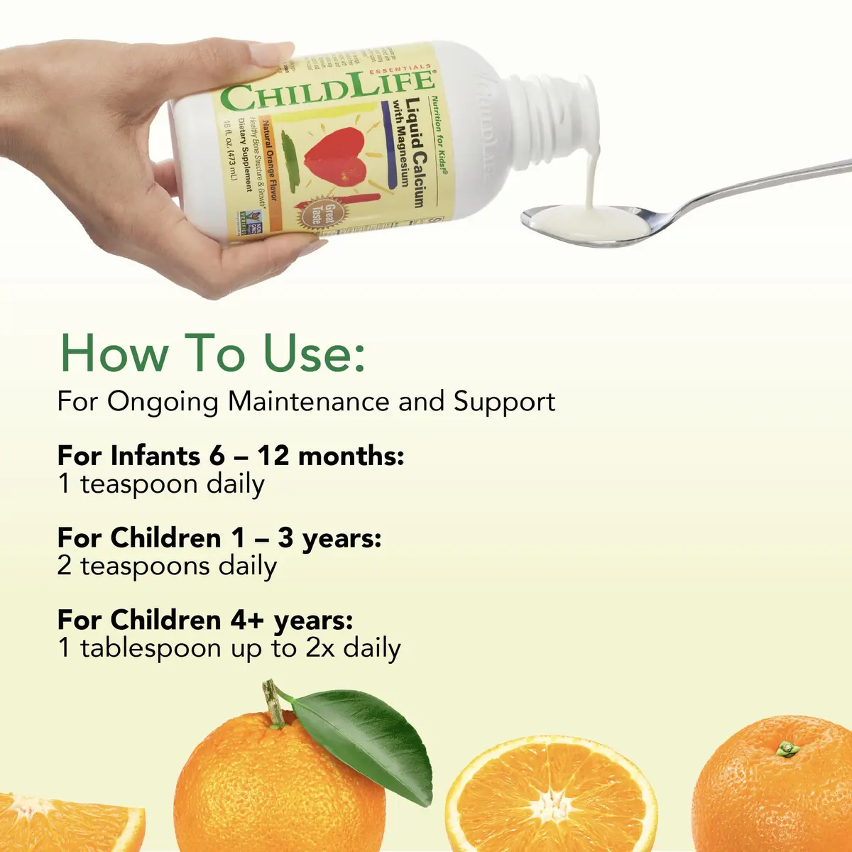 ChildLife Essentials Liquid Calcium Supplement for Kids 16 fl Oz | Supports Bone & Teeth Growth - view 8