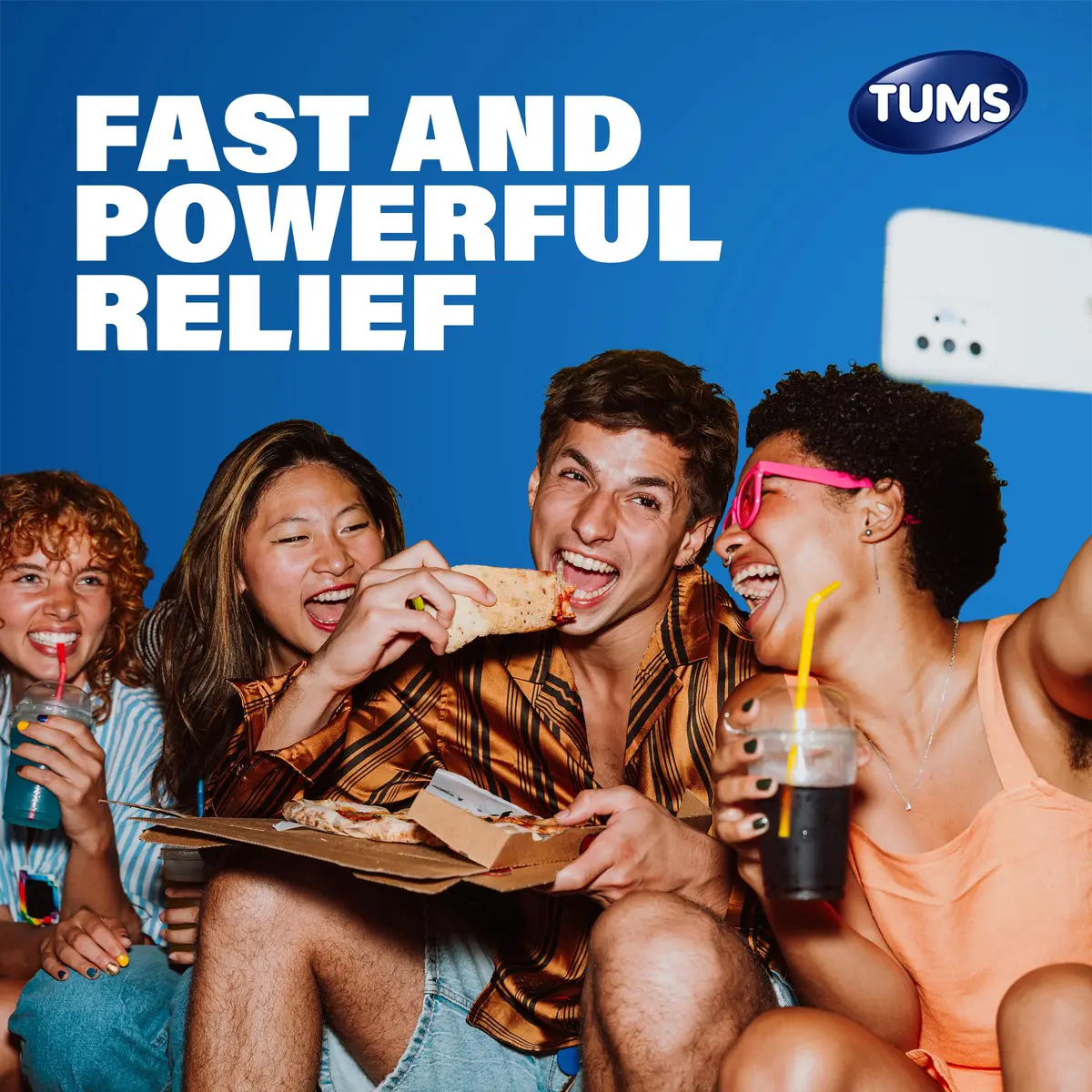 TUMS Smoothies Antacid Tablets 140 Count | Heartburn Relief in Assorted Fruit - view 2
